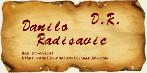 Danilo Radisavić vizit kartica